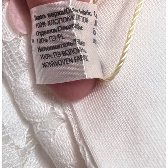 Luxury 100% Cotton Baby Blanket Blue Pink White French Choupette Double Sided - Picture 10 of 11